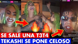 UN LIO FEO SE LE SALE TOOO A YAILIN B0RRACHA Y TEKASHI SE PONE CELOSO EN LIVE [upl. by Aicatsanna]