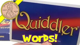 How To Play The Game Quiddler The Short Word Card Game 1998 [upl. by Lynnell]