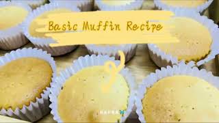 Basic soft muffins’ recipe 🧁♥️😍 homemade sweetrecipe foodforlife muffins recipesrilanka [upl. by Anirav]