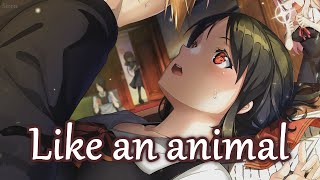 Nightcore  Animal RIELL  Lyrics [upl. by Bakemeier]