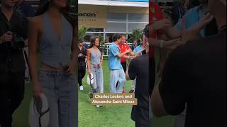 Charles Leclerc and his girlfriend Alexandra in Miami f1 formula1 charlesleclerc f1wags [upl. by Mackenie504]