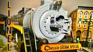 Lionel Chessie Steam Special Review and Run Session Beautiful locomotive [upl. by Yllop]