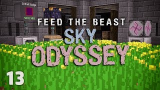 FTB Sky Odyssey Ep 13 Refined Canola Oil Automation [upl. by Epilif]