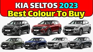 Kia Seltos Colour Options 2023 in India  Kia SELTOS Best Colour to buy [upl. by Maura]