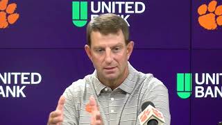 Dabo Swinney weekly news conference pt 3 [upl. by Monney]