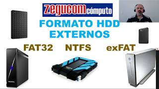 Formatos Discos Duros Externos FAT32 NTFS y exFAT [upl. by Aratnahs]