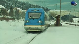 Hyperion RES2 EMU By Softronic in ZapadaSnow in Sinaia amp Predeal  02 March 2018 [upl. by Sudbury]