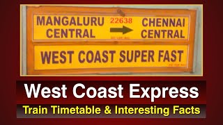 West Coast Express  2263722638  Chennai Central 🔁 Mangalore  RailMitra  Train Travel App 🚂 [upl. by Nirda662]