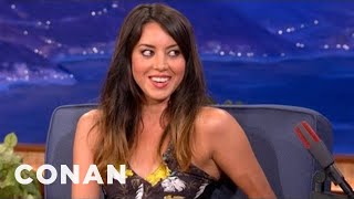 Aubrey Plaza On Her New Film quotSafety Not Guaranteedquot  CONAN on TBS [upl. by Emlen303]