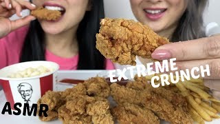 EXTREME CRUNCH ASMR NO Talking  KFC HOT WINGS  NE Lets Eat amp SAS ASMR [upl. by Carpet439]