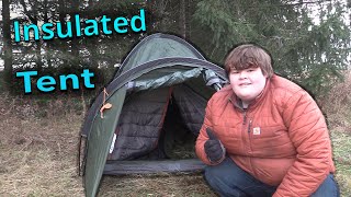 Insulated Tent Camping In Freezing Weather [upl. by Ilarrold]