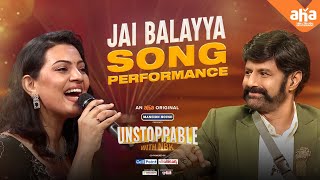 Jai Balayya song  Akhanda team  Unstoppable with NBK  Boyapati Sreenu  Thaman  Pragya Jaiswal [upl. by Ecirum]