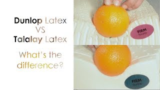 Dunlop Latex vs Talalay Latex Whats the Difference [upl. by Mosley]