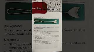 Doyen retractor instruments knowledge hospitalinstruments [upl. by Dixie]