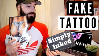 SIMPLY INKED Temporary Tattoo Review [upl. by Eulalie]