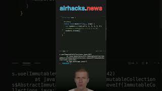 How to Remove Elements from an Immutable List java shorts coding airhacks [upl. by Bui]