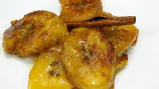 Maduros en Almibar or Sweet Plantains in Brown Sugar [upl. by Gader]