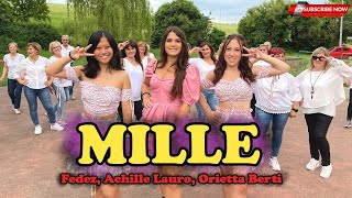 MILLE  Fedez Achille Lauro Orietta Berti  COREOGRAFIA  Balli gruppo  Baile en linea  DANCE [upl. by Elleryt]