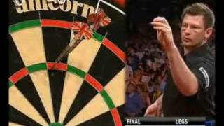 Two 9 Dart Finishes  Phil Taylor  2010 Premier League [upl. by Oner]