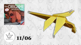 1106  Dragonfly  Easy ORIGAMI Calendar 2024 [upl. by Keithley335]