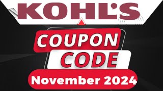 Kohls Coupon Code 2024 ⚡ 100 Working ⚡ Updated Today ⚡Kohls Promo Code 2024 [upl. by Netloc]