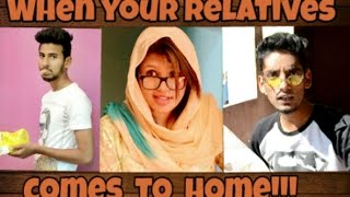 When relatives comes to home  funny video  Nizambad diaries [upl. by Abla740]