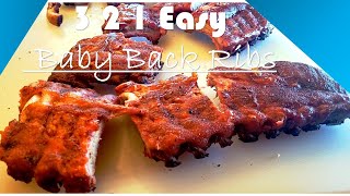 smoked ribs recipe pellet grill  Easy 3 2 1 Baby Back Ribs [upl. by Nref129]