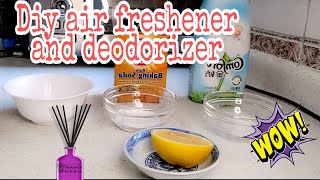 HOW TO MAKE DIY AIR FRESHENER AND DEODORIZER [upl. by Teak]