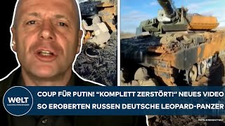 UKRAINEKRIEG Coup für Putin quotKomplett zerstörtquot So eroberten die Russen deutsche LeopardPanzer [upl. by Arret]