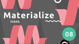 Materialize Tutorial 8  Icons [upl. by Zetes]