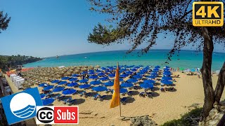 MAKRIS Gialos amp PLATIS Gialos Lassi beach in 4K Kefalonia [upl. by Tebazile442]