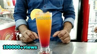 Sunrise mocktail  Easy steps  the mocktail house [upl. by Jari]