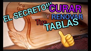 como CURAR una TABLA DE ASADO de MADERA DE PICAR picoteo botanas tapas DE COCINA Renovar proteger [upl. by Acassej]