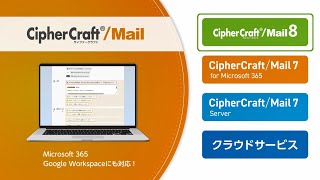 メール誤送信防止「CipherCraftMail 8」製品紹介動画 [upl. by Rosenblum878]