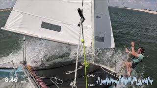 My first Hobie 16 pitchpole [upl. by Yevad]