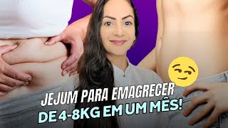 Como fazer Jejum Intermitente para emagrecer de 48kg em um mês Aula Completa [upl. by Ardnaeel]