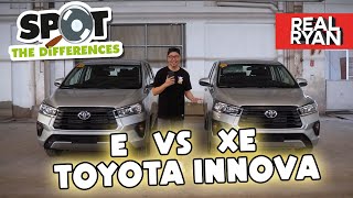 TOYOTA INNOVA XE VS INNOVA E COMPARISON PHILIPPINES [upl. by Hilar]