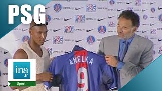 Nicolas Anelka  nouvel attaquant du PSG  Archive INA [upl. by Drandell]