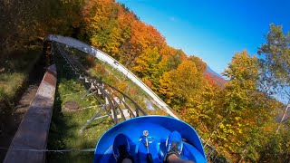 Cliffside Coaster  Mt Van Hoevenberg  Lake Placid New York  Full OnRide POV in 4K [upl. by Rojam]