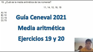 EXANI III 2021 Pensamiento Matemático Ejercicio 19 y 20 [upl. by Araj]