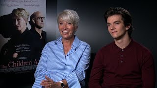 The Children Act interview hmvcom talks to Emma Thompson Fionn Whitehead and Richard Eyre [upl. by Bender]