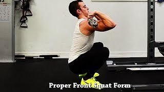 How To Front Squat With Proper Form [upl. by Anirtik]