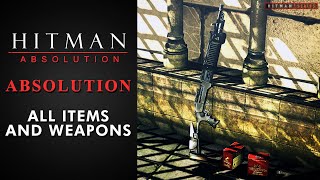 Hitman Absolution  Absolution  All Items and Weapons [upl. by Fauman611]