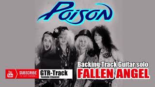 Backing Track Guitar Solo  FALLEN ANGEL  Poison [upl. by Ettevram699]