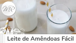 Leite de amêndoas cremoso  O LEITE MAIS GOSTOSO Perfeito com CAFÉ [upl. by Rustice]