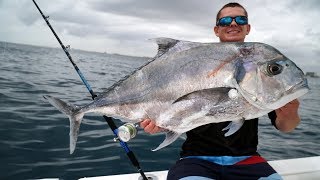 GIANT African Pompano  TROPHY Fish Catch Clean Cook [upl. by Arytal]