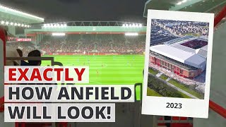 New video shows EXACTLY how Anfield will look once complete [upl. by Clabo]