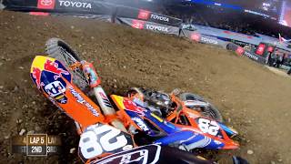 GoPro Jordon Smith 250 Main Event Highlights  2019 Monster Energy Supercross  Minneapolis [upl. by Atiekal]