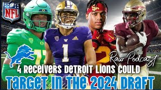 4 Receivers Detroit Lions Could Target In The 2024 NFL Draft Class [upl. by Scrivenor]