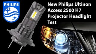 Philips Ultinon Access 2500 H7 H18 LED  Projector Headlight Test [upl. by Coop]